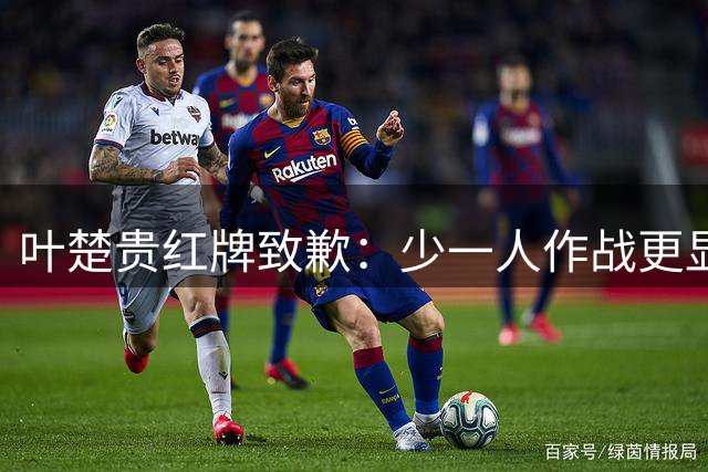 叶楚贵红牌致歉：少一人作战更显团队血性 感谢全队拼搏精神